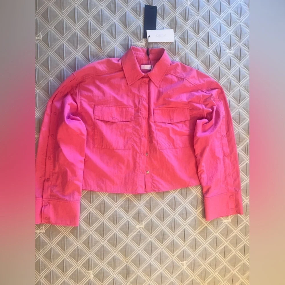 NWT Day Birger et Mikkelsen Vibrant Pink Button-Up jacket size M